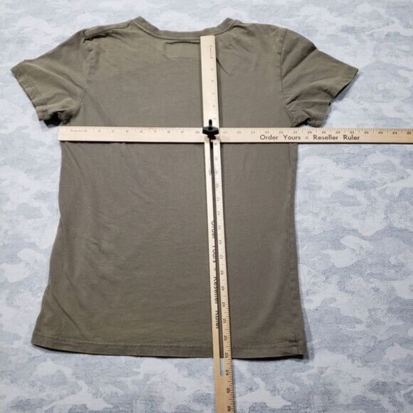 Dutch Bros Top Womens Small Green‎ Short Sleeve Positive Vibes Tee - Picture 7 of 10